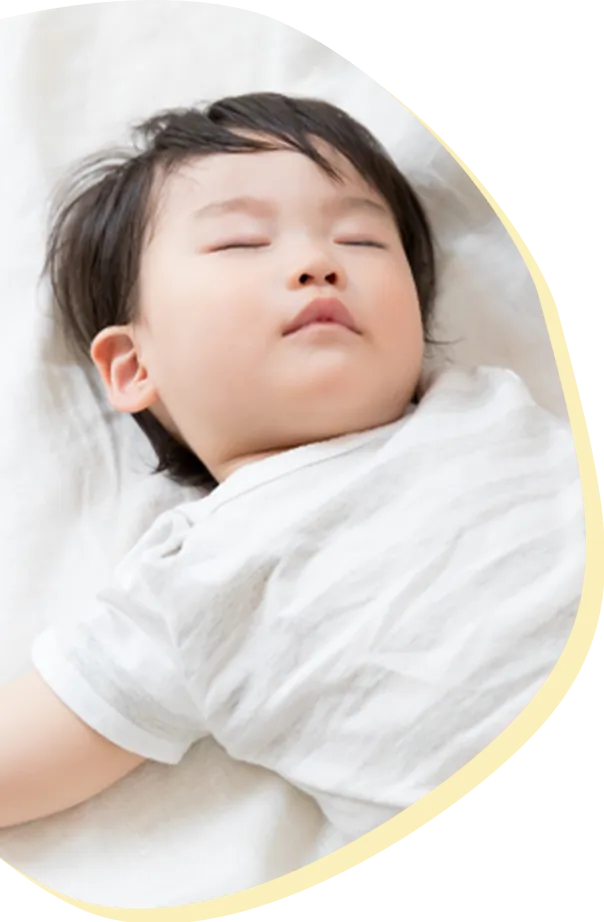 寝ている子の様子