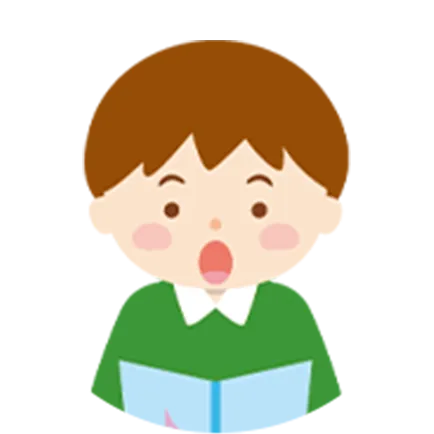 本を読んでいる男の子