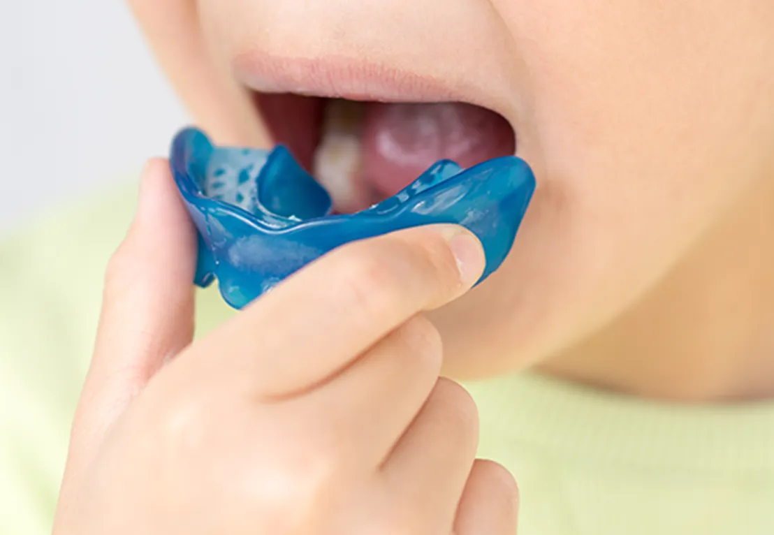 マイオブレース装着の様子